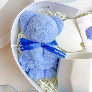 Chú gấu bông nhỏ xinh làm từ khăn tắm mềm mại