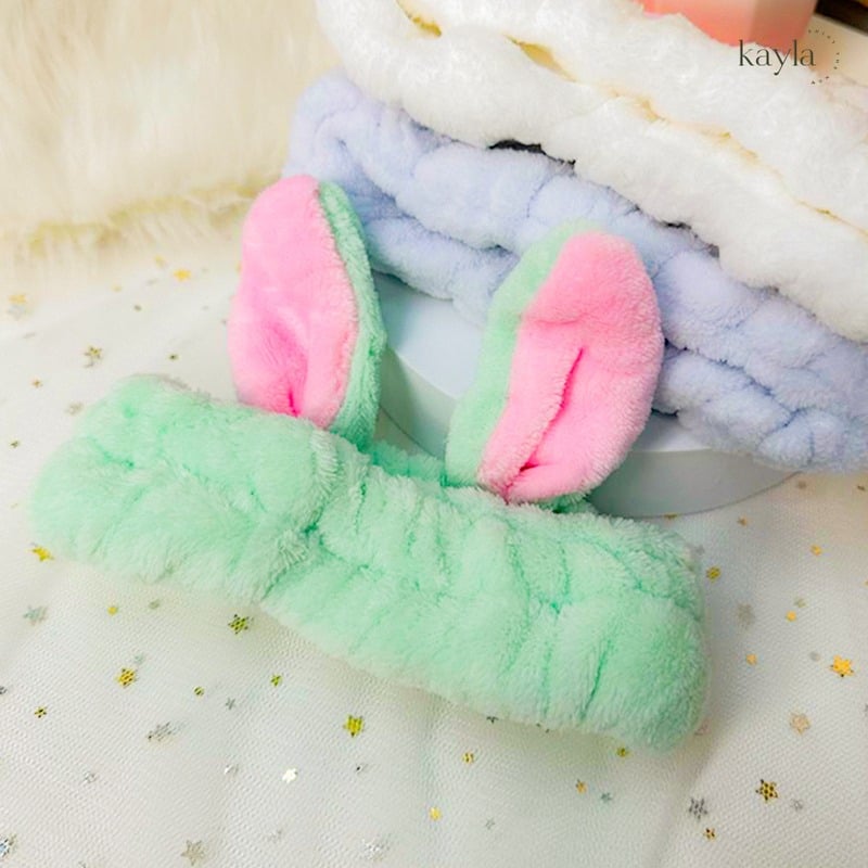 Băng Đô Rửa Mặt Hình Tai Thỏ Siêu Cute