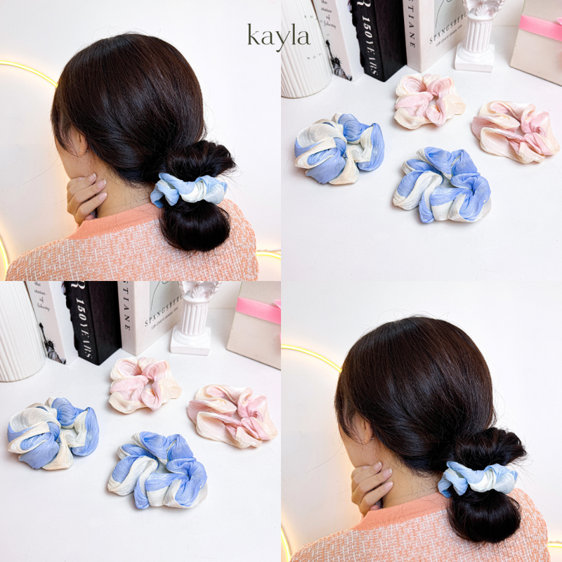 Dây Buộc Tóc Lụa Pha Màu