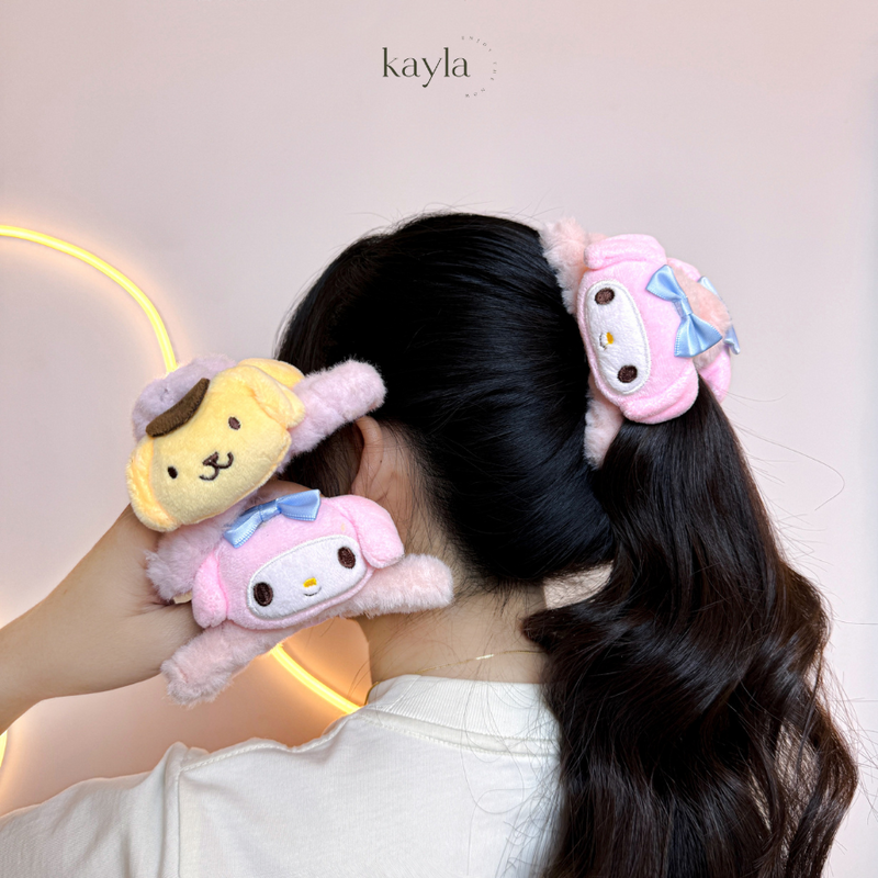 Kẹp Tóc Gấu Bông Nhân Vật Dễ Thương