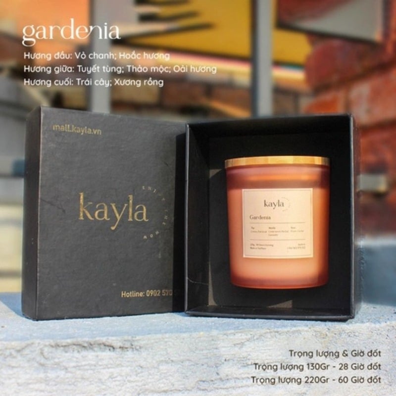 Nến Thơm Gadernia 220Gr- Hương Gỗ Nhẹ Nhàng