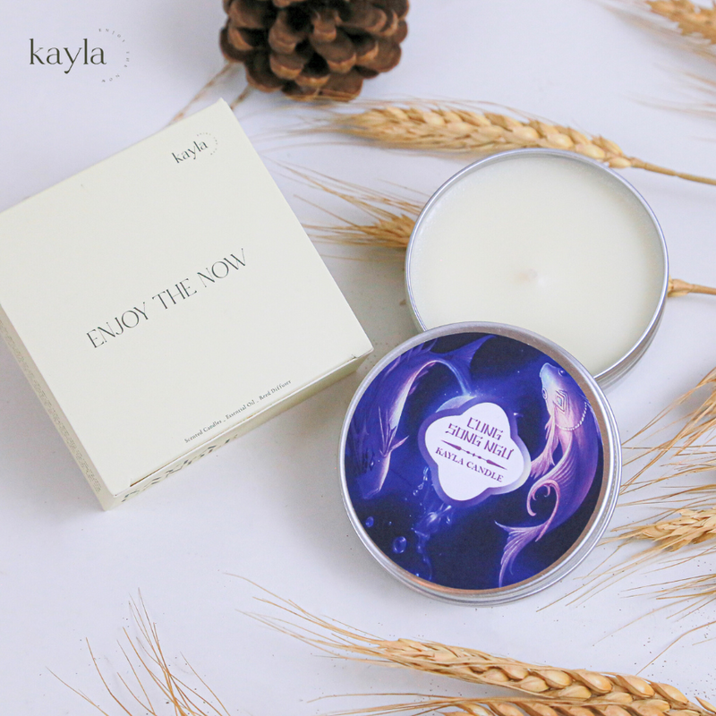 Nến Thơm White Tea Cung Song Ngư