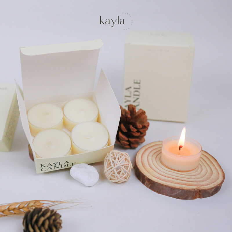 Nến Tealight Leather Oak Hương Hoa