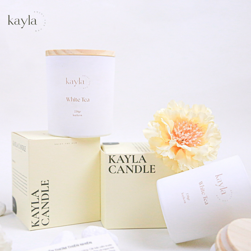 Nến Thơm White Tea Hương Trong Trẻo