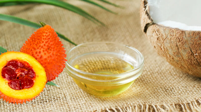 cách làm tinh dầu dừa gấc