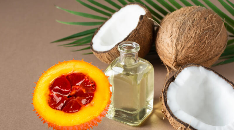 cách làm tinh dầu dừa gấc