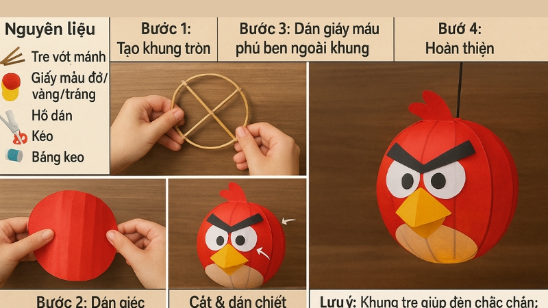 cách làm lồng đèn trung thu