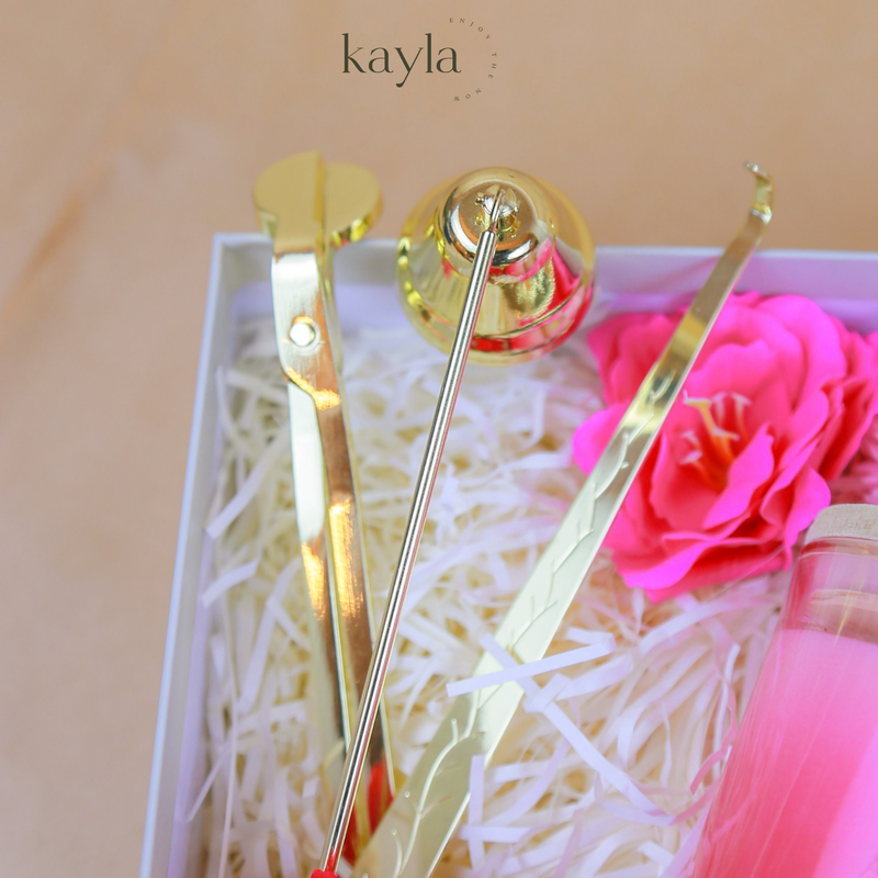 Set Quà Nến Thơm Aurora Bloom Đỏ Thắm